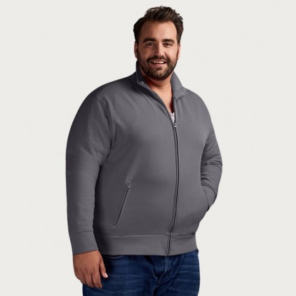 Stehkragen Zip Jacke Plus Size Männer - SG/steel gray (5290_L1_X_L_.jpg)