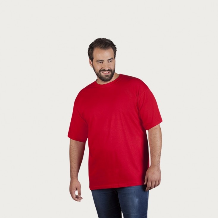 Premium T-Shirt Plus Size Männer - 36/fire red (3099_L1_F_D_.jpg)