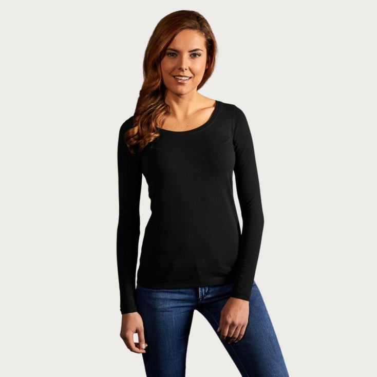 Slim Fit Longsleeve Women - 9D/black (4085_E1_G_K_.jpg)