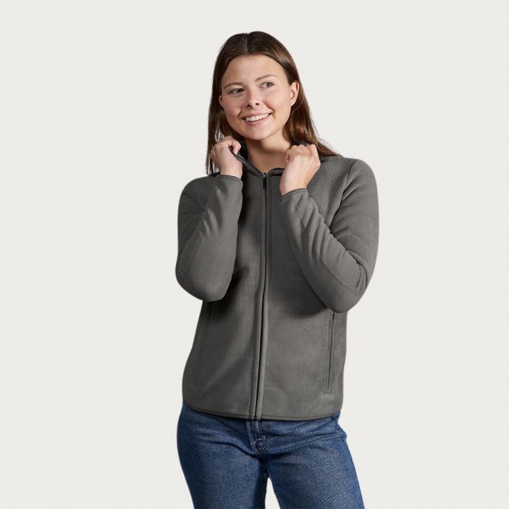 Double Fleece Zip Jacket Women - SG/steel gray (7965_E1_X_L_.jpg)