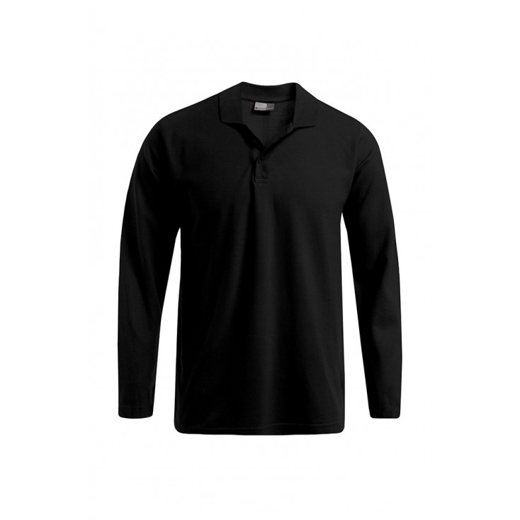 Heavy Longsleeve Polo shirt Men - 9D/black (4600_G1_G_K_.jpg)